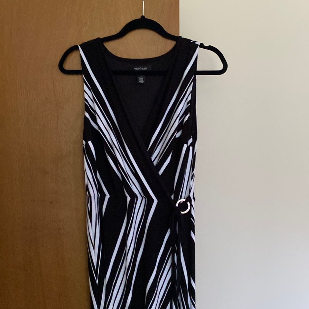 WHBM Vertical Stripe Maxi Dress